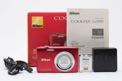 ★箱付き良品★ ニコン NIKON COOLPIX S2900 コンパクトデジタルカメラ レッド OB2567 #120