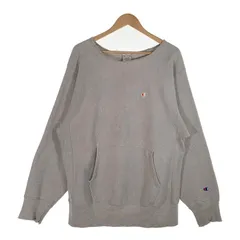 90's Champion チャンピオン リバースウィーブ プルオーバーパーカー グレー トリコ刺繡タグ USA製 Size XL