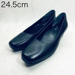 【新品 訳あり】イング　スクエアトゥパンプス　24.5㎝　黒