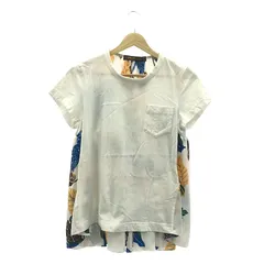 美品✨サカイ サンサーフ ニット 切替 バックプリーツ フレア 2 ネイビー 美品✨サカイ サンサーフ ニット 切替 バックプリーツ フレア 2