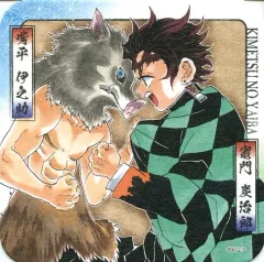 【中古】マグカップ・湯のみ 竈門炭治郎＆嘴平伊之助 「鬼滅の刃 アートコースター」 ジャンプフェスタ2020グッズ