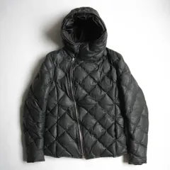 イサムカタヤマ　カンガルーレザー　キルティング　ダウンジャケット バックラッシュ イサムカタヤマ カンガルーレザーダウン