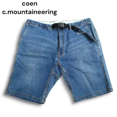 coen c.mountaineering コーエン 春夏 USED加工★ クライミング デニム ショート パンツ ジーンズ Sz.M メンズのサムネイル