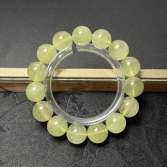 リビアングラス】大玉 黄金の輝きを宿す 天然石 ブレスレット - メルカリ