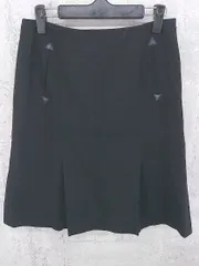 ◇ iCB アイシービー 膝丈 タイト スカート 9 ブラック *  【1002799894487】のサムネイル