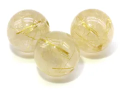 1粒売り ゴールドルチル 16mm パワーストーン バラ売り 天然石 パワーストーン ばら売り ビーズ 穴あき 1玉売り