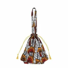 バッグ フリルトート アフリカンプリント カーネーション 11725795123