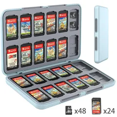 【新着商品】Switchゲームカードケース 24枚 switch ゲームカードケース スイッチ専用 ゲームカード収納ケース (Sky blue)… 1
