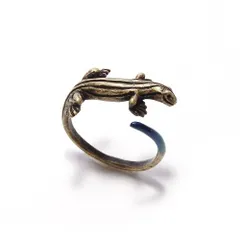 トカゲとカナヘビ2点おまとめ Nina ニホントカゲ 幼体 リング 指輪 