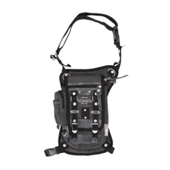 ☆ ブラック ☆ DEVICE Haze3 2way レッグポーチ DEVICE バッグ DLH40055 レッグバッグ バイク レッグポーチ ウエストバッグ メンズ ショルダーバッグ レッグバック ショルダーバック 斜めがけ かっこいい デバイス Haze3