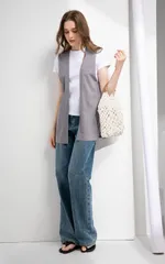 【SPRING SEAON】カーディガン ロングベスト レディース 羽織 ノースリーブ ゆったり ニット 無地 袖なし ファッション コーデ 前開き カジュアル 体型カバーR10201