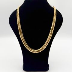 メンズ K18 YG トリプル 8面 100.5ｇ 60cm ネックレス 18金 メンズ