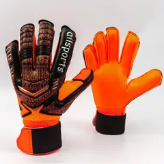☆ オレンジ ☆ 11号 ☆ キーパーグローブ 子供用 大人用 キーパーグローブ ジュニア ゴールキーパーグローブ サッカーグローブ 手袋 グローブ ゴールキーパー サッカー キッズ 子ども 子供用 大人用 ラテックスパーム フィンガーセーブ 面ファスナーのサムネイル