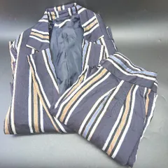 ◇ ◎ H&M エイチアンドエム ストライプ柄 セットアップ サイズEUR 34 ブラック ブラウン ブルー レディース E  【1408220026920】