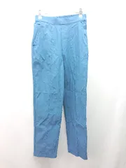 ◇ Bou Jeloud ウエストゴム シンプル 大人カジュアル テーパードパンツ サイズ38 ブルー レディース E  【1309250033646】
