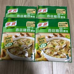 台湾 康寶濃湯 自然原味香菇雞蓉 しいたけ鶏ミンチ(36.5g/袋)×4袋