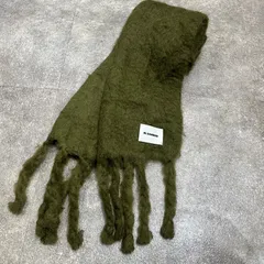 定価90200円 JIL SANDER SCARF モヘヤ ウール マフラー ジルサンダー J47TE0012 カーキ 79882A2のサムネイル