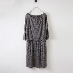極美品 アプントビー apuntob ab チェック リネン ドロップ
