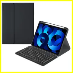 2024 iPad Air 11インチ キーボードケース iPadPro11 第4/3/2/1世代 Bluetooth キーボード カバー Apple Pencil 充電対応 球状くぼみ 入力しやすい 分離式 マグネット カラーキーボード 黒