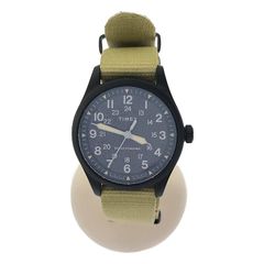 【美品】  TIMEX / タイメックス | EXPEDITION NORTH エクスペディション ノース フィールド ポスト ソーラークォーツ 腕時計 | ベージュ / ブラック | メンズ