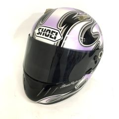 SHOEI WYVERN RIOT フルフェイスヘルメット 除菌消臭済 ブラック パープル Sサイズ オートバイ ツーリング ライディング バイカー バイク用品 ショウエイ ◇TA2621
