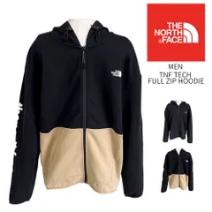【新品】 THE NORTH FACE ザ ノース フェイス ジャージー フード付き ジップアップ パーカー 長袖 メンズ フード フルジップ ブルゾン 黒 ブラック カーキ M TNF TECH FULL ZIP HOODIE NF0A7UQ2