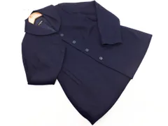 【pas de calais 】 パドカレ フード付きコート ダークブルー pas de calais 】 パドカレ フード付きコート ダークブルー