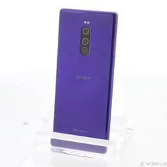 中古品〕 Xperia 1 64GB パープル SO-03L docomoロック解除SIM