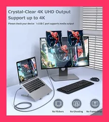 【スタッフおすすめ！】HDMI USB Type C 変換ケーブル 5M【Thunderbolt3対応】USB C HDMI 変換ケーブル 【4K 対応】タイプC to HDMI 映像出力 USB Type CからHDMI 接続ケーブル ナ