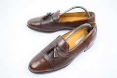 スペイン製Vintage★Mezlan/メツラン★カーフ＆スムース本革タッセルローファー【10.5/28.0-28.5/茶/BROWN】◆17B54