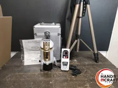 【久留米】【引き取り限定】【ジャンク品扱い】HITACHI 日立工機　レーザー墨出し器 UG 25MBY 受光器 三脚セット 状態は非常にキレイ　未校正　通電確認のみ ○【ジャンク品扱い】HITACHI 日立工機 レーザー墨出し器 UG 25MBY