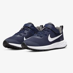 ナイキ（NIKE）18㎝（キッズ）レボリューション 6 NN PSV ロイヤル ブルー 青  ジュニア スポーツシューズ マジックテープ スニーカー 運動靴 子供