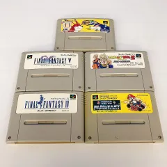 ÷【動作未確認】ファイナルファンタジーIV V スーパーボンバーマン　など　5セット　【ゲームソフト】【1】