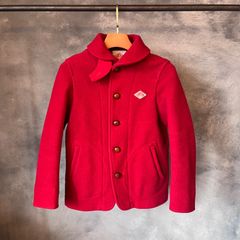 DANTON ウールモッサコート レッド 赤 36サイズ