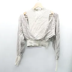 ◇ MERCURYDUO 長袖 ドッキングニット サイズF グレー レディース E  【1407180035607】