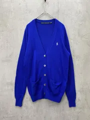 Ralph Lauren ラルフローレン 長袖 カーディガン sizeS/青 ■◇メンズ