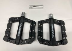 ROCKBROS（ロックブロス）  フラットペダル メタルフラットペダル　 サイクルペダル　自転車用ペダル カラー:ブラック