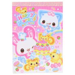 メモ帳 HappyMarch 平成女児 少し使用済み カミオジャパン うさぎ