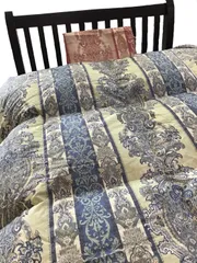 自社製羽毛掛け布団SL　150㎝×210㎝　ホワイトダックダウン85％　綿100％　立体　1.4㎏