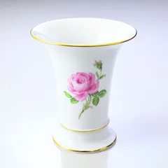 新品 マイセン ピンクローズ ピンクの薔薇 花瓶 ベース 16cm Meissen 020110-50035-1 インテリア オブジェ 置物のサムネイル