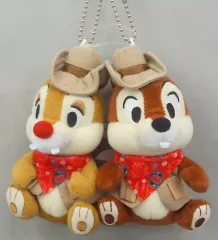 【中古】ぬいぐるみ チップ＆デール(ウエスタンランド) ぬいぐるみバッジ 「ディズニー」 33周年記念 東京ディズニーランド限定