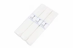 メール便送料無料　呉服屋 特別価格 着付け小物 腰ひも3本セット モスリン・白 女性用 こしひも 腰紐 ウール 毛100％ 日本製 着付け 着物 きもの 長襦袢 浴衣 ゆかた ユカタ 洗える着物 メール便OK 動画説明付き 送料込み