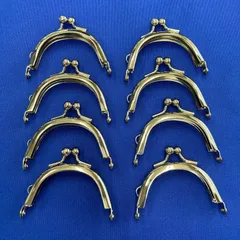 ▶がま口 ハンドメイド用　口金4.8㎝（丸1.6寸丸玉5㎜) N 8個セット◀