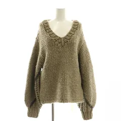 ラインヴァンド LEINWANDE Nuts Over Knit Vネック ニット セーター 長袖 グレージュ /DF ■OSのサムネイル