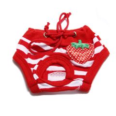 新品 Msy yien 犬 オムツ 犬用 生理パンツ 可愛い柄 生理用品 便利 お出かけ 散歩 介護 犬の尿失禁対策 介護用 発情期 月経期 快適で柔らかい 犬 生理パンツ (L レッド)