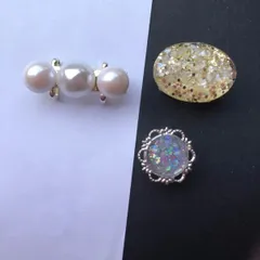 1287帯留　白　シェル　帯留め　パール　セット　三分紐　帯締め　着物　洒落着　洒落帯