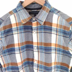 (^w^)b TOMMY HILFIGER トミーヒルフィガー ネルシャツ Vintage FIT 長袖 シャツ ボタンアップ 綿100％ アメリカン クラシック モダン オフィス カジュアル デイリー アメカジ キメ ブルー系 チェック柄 メンズ サイズXL