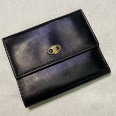 希少 セリーヌ 二つ折り財布 トリオンフ マカダム金具 レザー バイ