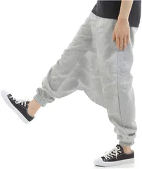 沖縄技研 OKI オキ フリース サルエルパンツ アラジンパンツ 裏起毛 スウェット メンズ もこもこ(杢グレー)