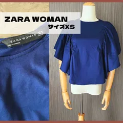 ZARA WOMAN ザラ ウーマン ノースリーブ フリル袖 レディース カットソー XS